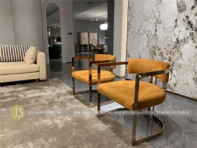 Orange Nubuck Leather Luxury Italian Sofa Chair